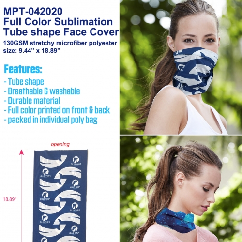 MSK-S  Mask Full Color Sublimation Face Protective Tube